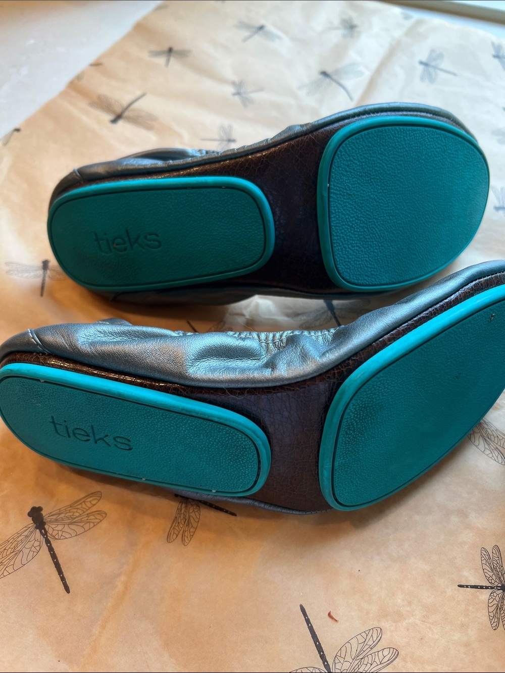 Tieks Black Leather Ballet Flats - Picture 5 of 7